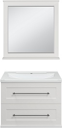 Misty Мебель для ванной Марта 80 подвесная белая глянцевая – фотография-1